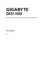 Preview for 1 page of GIGA-BYTE TECHNOLOGY G481-HA1 Service Manual