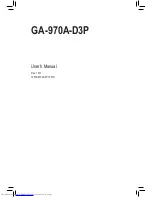 GIGA-BYTE TECHNOLOGY GA-970A-D3P User Manual preview