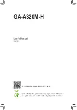 Предварительный просмотр 1 страницы GIGA-BYTE TECHNOLOGY GA-A320M-H User Manual