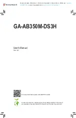 GIGA-BYTE TECHNOLOGY GA-AB350M-DS3H User Manual preview