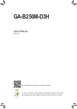 GIGA-BYTE TECHNOLOGY GA-B250M-D3H User Manual preview