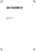 GIGA-BYTE TECHNOLOGY GA-F2A58M-S1 User Manual preview