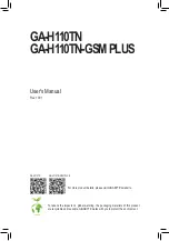 Предварительный просмотр 1 страницы GIGA-BYTE TECHNOLOGY GA-H110TN User Manual