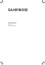 GIGA-BYTE TECHNOLOGY GA-H81M-DS2 User Manual preview