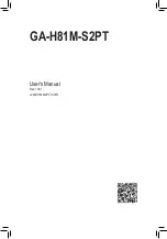 GIGA-BYTE TECHNOLOGY GA-H81M-S2PT User Manual предпросмотр