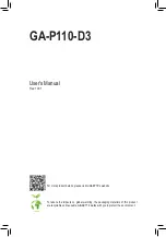 GIGA-BYTE TECHNOLOGY GA-P110-D3 User Manual preview