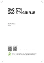 Предварительный просмотр 1 страницы GIGA-BYTE TECHNOLOGY GA-Q170TN User Manual