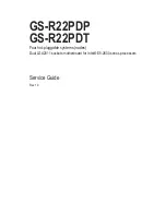 Preview for 1 page of GIGA-BYTE TECHNOLOGY GS-R22PDP Service Manual