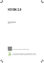 GIGA-BYTE TECHNOLOGY H310N 2.0 User Manual preview