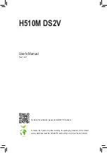 Предварительный просмотр 1 страницы GIGA-BYTE TECHNOLOGY H510M DS2V User Manual