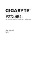 Preview for 1 page of GIGA-BYTE TECHNOLOGY MZ72-HB2 User Manual