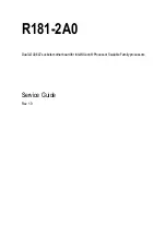 GIGA-BYTE TECHNOLOGY R181-2A0 Service Manual предпросмотр