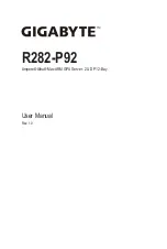GIGA-BYTE TECHNOLOGY R282-P92 User Manual preview