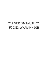 GIGA-TMS Mini400B series User Manual preview