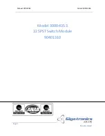 Предварительный просмотр 1 страницы Giga-tronics 3000-4353 Operation Manual