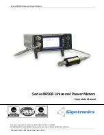 Предварительный просмотр 1 страницы Giga-tronics 8650B Series Operation Manual