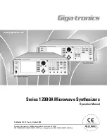 Giga-tronics Series 12000A Operation Manual preview