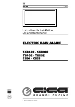 GIGA CBE4 Instructions For Installation, Use And Maintenance Manual предпросмотр