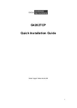 Предварительный просмотр 1 страницы GIGA G4202TCP Quick Installation Manual