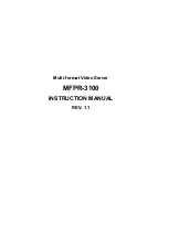 Gigabit Sistems MFPR-3100 Instruction Manual preview