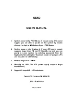 Preview for 1 page of Gigabyte 6BXD User Manual