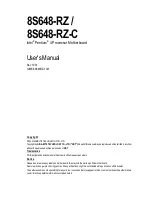 Gigabyte 8S648-RZ User Manual preview