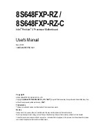 Gigabyte 8S648FXP-RZ User Manual preview