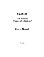 Gigabyte AirCruiser G GN-AP05G User Manual preview