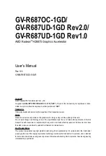 Gigabyte AMD Radeon HD6870 User Manual предпросмотр