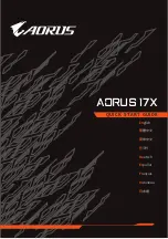 Gigabyte AORUS 17X WB-8UK2150MH Quick Start Manual предпросмотр