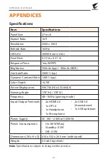 Preview for 41 page of Gigabyte AORUS CV27Q User Manual