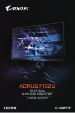 Предварительный просмотр 1 страницы Gigabyte Aorus FI32U User Manual