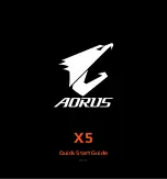 Предварительный просмотр 1 страницы Gigabyte Aorus X5 Quick Start Manual