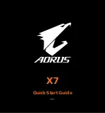 Предварительный просмотр 1 страницы Gigabyte Aorus X7 DT v8 Quick Start Manual