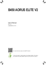 Preview for 1 page of Gigabyte B450 AORUS ELITE V2 User Manual