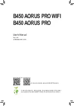 Gigabyte B450 AORUS PRO WIFI User Manual preview