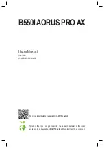 Gigabyte B550I AORUS PRO AX User Manual preview