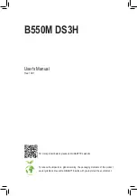 Preview for 1 page of Gigabyte B550M DS3H User Manual