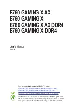 Gigabyte B660 GAMING X DDR4 User Manual preview