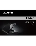 Предварительный просмотр 1 страницы Gigabyte E1425 Series User Manual