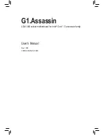 Preview for 1 page of Gigabyte G1.Assassin User Manual