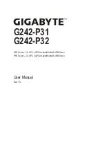 Gigabyte G242-P31 User Manual preview