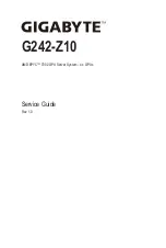 Preview for 1 page of Gigabyte G242-Z10 Service Manual