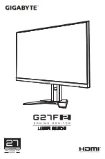 Gigabyte G27F2 User Manual preview