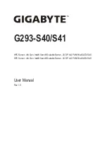 Preview for 1 page of Gigabyte G293-S40 User Manual