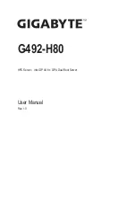 Preview for 1 page of Gigabyte G492-H80 User Manual