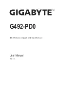 Preview for 1 page of Gigabyte G492-PD0 User Manual