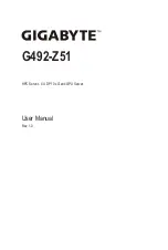 Preview for 1 page of Gigabyte G492-Z51 User Manual