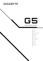 Preview for 1 page of Gigabyte G5 Quick Start Manual