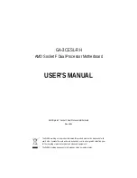 Preview for 1 page of Gigabyte GA-3CESL-RH User Manual